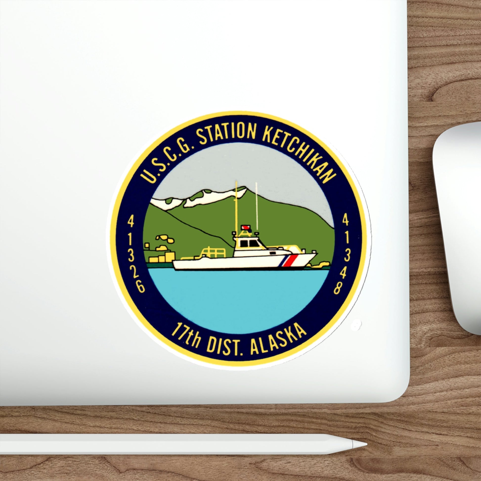 USCG Station Ketchikan 17th Dist (U.S. Coast Guard) STICKER Vinyl Die-Cut Decal-The Sticker Space