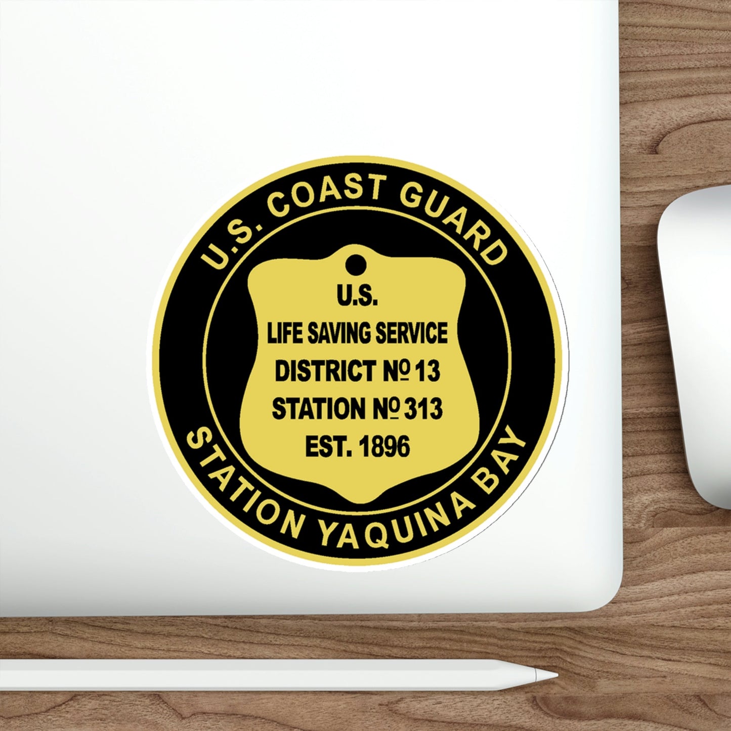 USCG Station Yaquina Bay (U.S. Coast Guard) STICKER Vinyl Die-Cut Decal-The Sticker Space