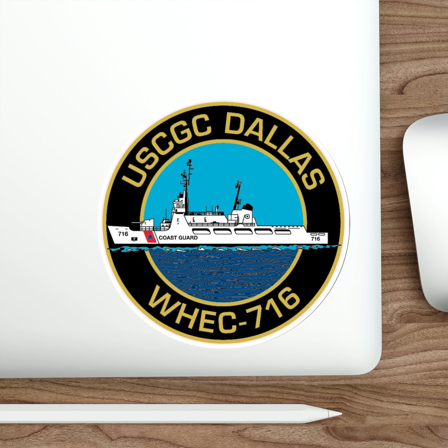 USCGC Dallas WHEC 716 2 (U.S. Coast Guard) STICKER Vinyl Die-Cut Decal-The Sticker Space