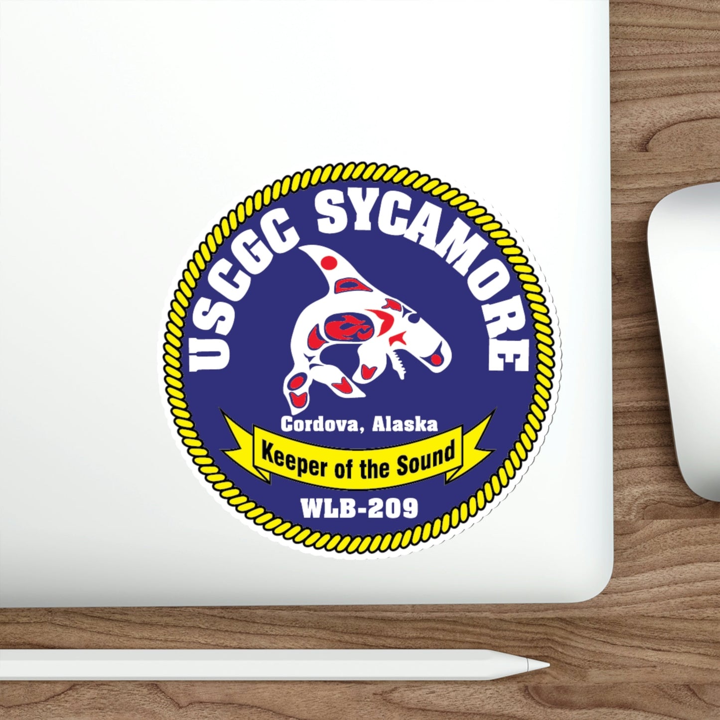 USCGC Sycamore WLB 209 (U.S. Coast Guard) STICKER Vinyl Die-Cut Decal-The Sticker Space