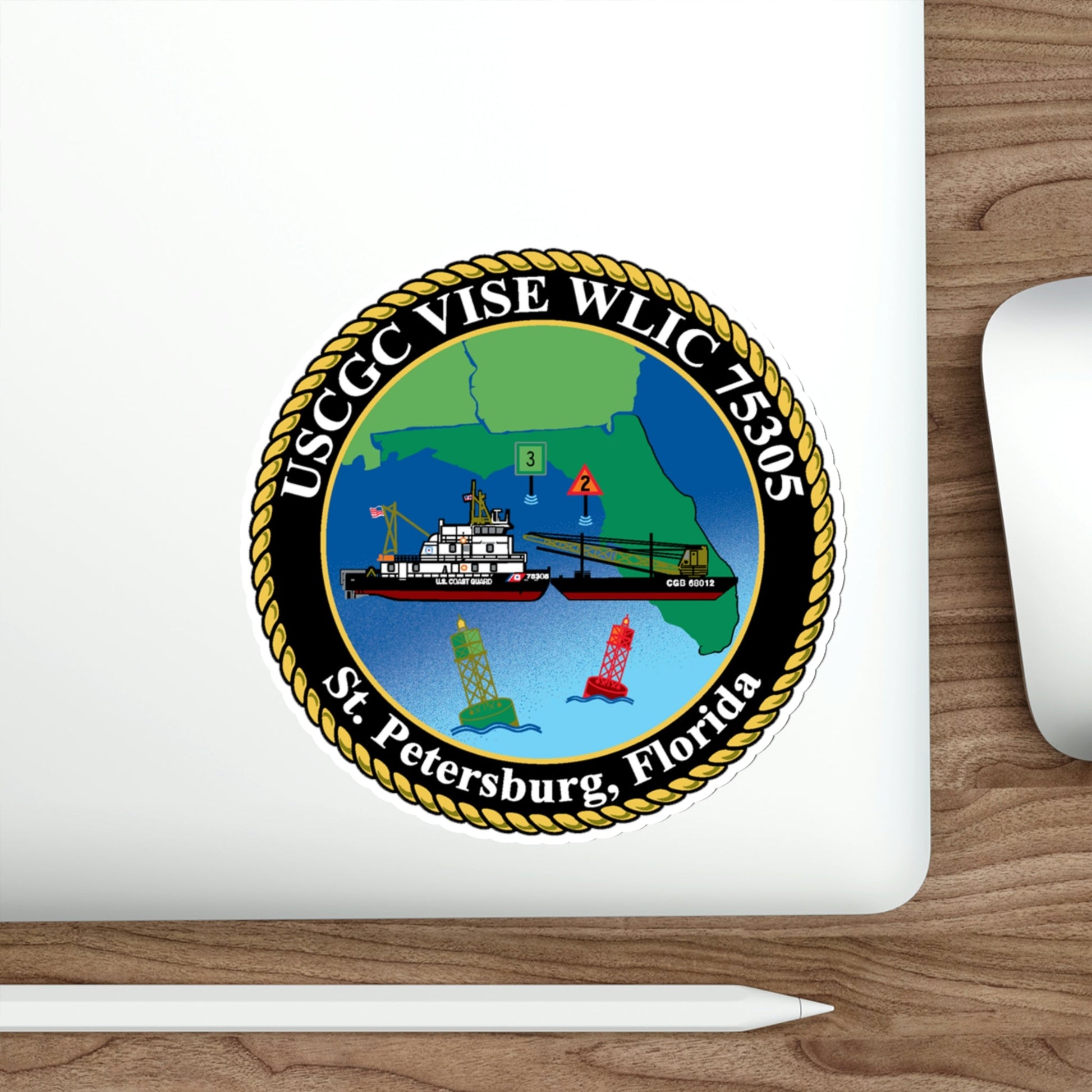 USCGC VISE WLIC 75305 (U.S. Coast Guard) STICKER Vinyl Die-Cut Decal-The Sticker Space