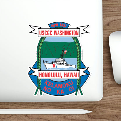 USCGC Washington WPB 1331 Honolulu Hawaii (U.S. Coast Guard) STICKER Vinyl Die-Cut Decal-The Sticker Space