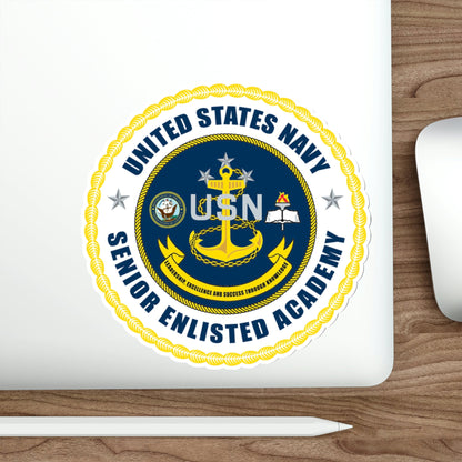 USN Senior Enlisted Academy NEW (U.S. Navy) STICKER Vinyl Die-Cut Decal-The Sticker Space