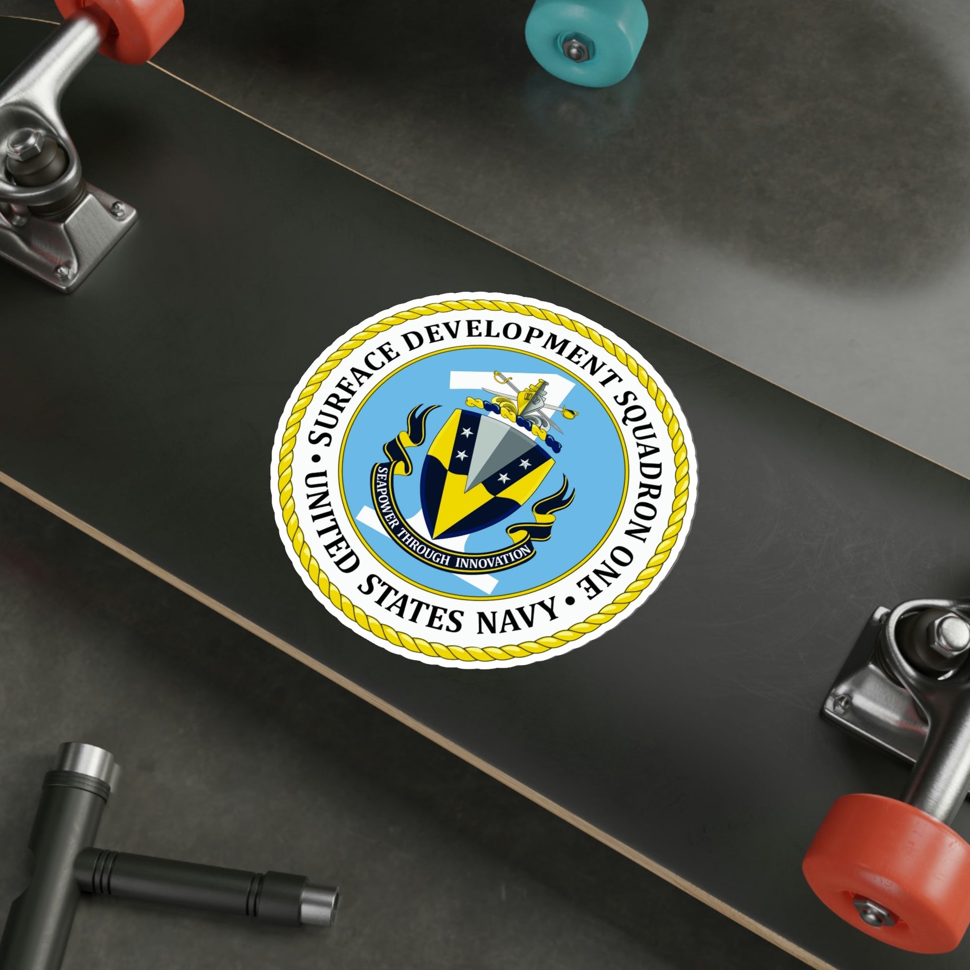 USN Surface Development Squadron One (U.S. Navy) STICKER Vinyl Die-Cut Decal-The Sticker Space