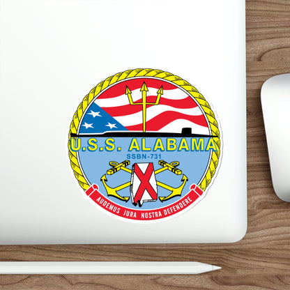 USS Alabama (U.S. Navy) STICKER Vinyl Die-Cut Decal-The Sticker Space