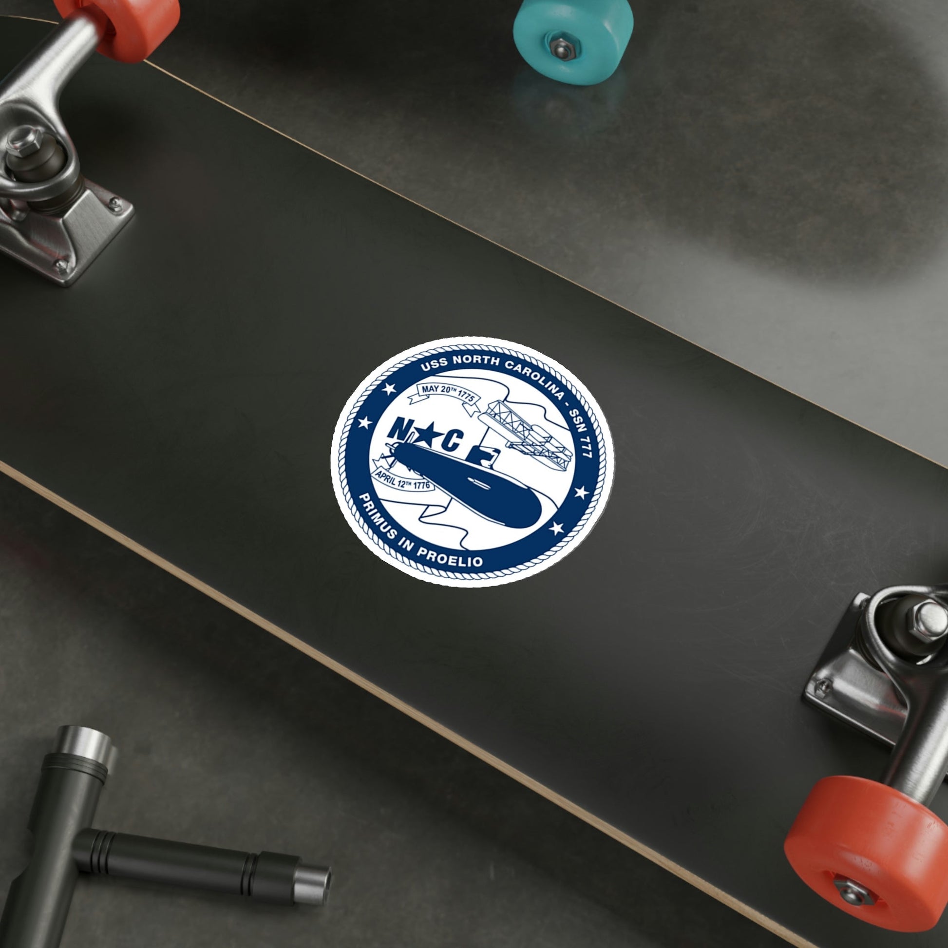 USS North Carolina SSN 777 (U.S. Coast Guard) STICKER Vinyl Die-Cut Decal-The Sticker Space