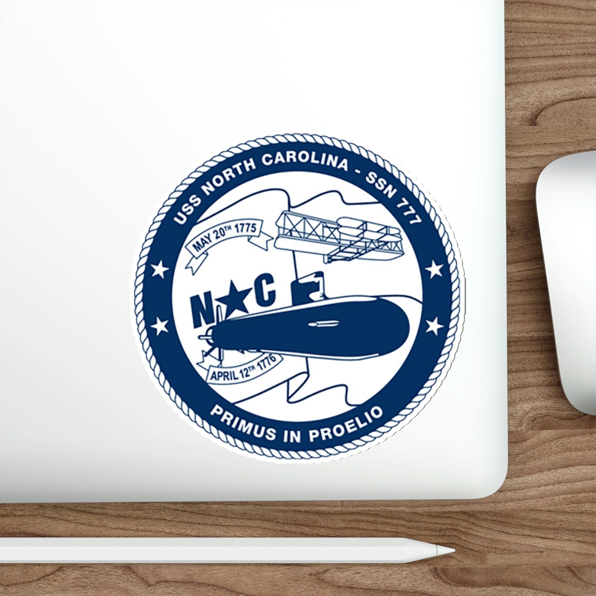 USS North Carolina SSN 777 (U.S. Coast Guard) STICKER Vinyl Die-Cut Decal-The Sticker Space