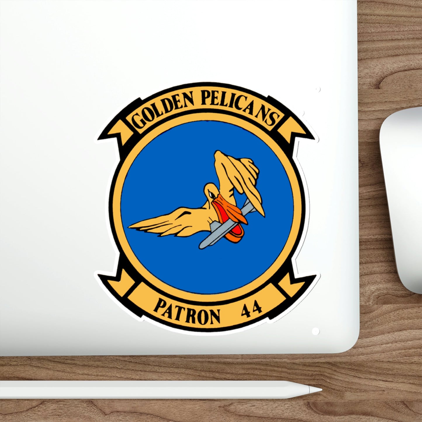 VP 44 Golden Pelicans (U.S. Navy) STICKER Vinyl Die-Cut Decal-The Sticker Space