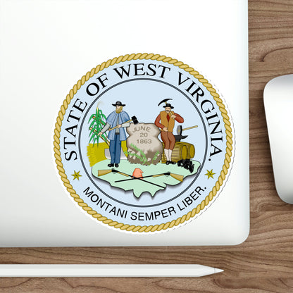 West Virginia State Seal STICKER Vinyl Die-Cut Decal-The Sticker Space