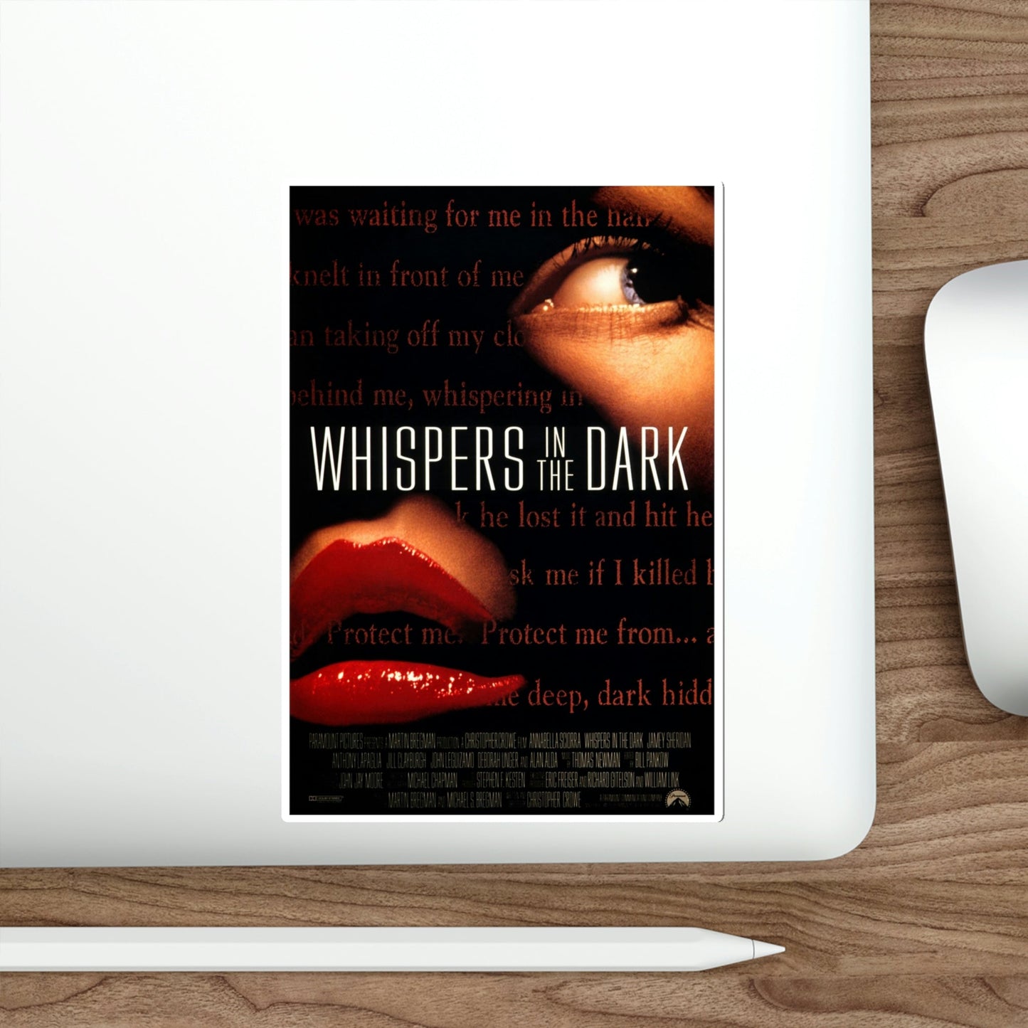 Whispers in the Dark 1992 Movie Poster STICKER Vinyl Die-Cut Decal-The Sticker Space